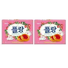 청우식품 플랑 딸기 타르트 쿠키, 160g, 2개