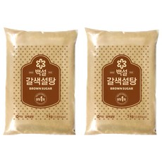 백설 갈색설탕, 3kg, 2개