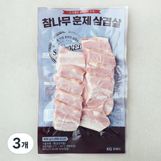 참나무 훈제 삼겹살, 400g, 3개