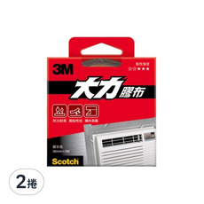 3M Scotch 超強大力膠布 銀灰色 36mm x 3M 防水耐濕 服貼性佳 橫向易撕, 灰色, 2個