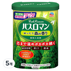 바스로망 입욕제 산림, 600g, 5개