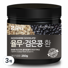 조은약초 프리미엄 검은콩 율무환, 3개, 250g