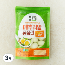 풀무원 깐 메추리알 유정란 19구, 190g, 3개