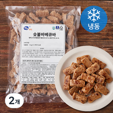 하늘푸드 숯불바베큐바 (냉동), 1kg, 2개