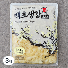 카쿠카쿠 백초생강 AAA, 3개, 1.3kg