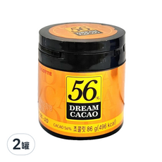 LOTTE 樂天 56% DREAM CACAO 骰子巧克力, 86g 圓瓶隨手罐裝, 2罐