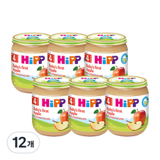 HiPP 喜寶 有機水果瓶裝副食品, 蘋果味, 12個, 125g