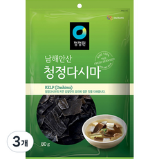 대상 청정원 청정다시마, 80g, 3개