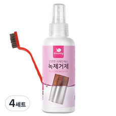 슬로웨이 스테인레스 녹제거제 + 브러쉬 세트, 150ml, 4개