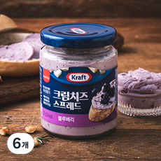 크래프트 크림치즈 스프레드 블루베리, 200g, 6개