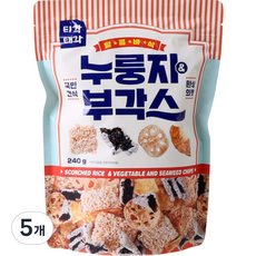 티각태각 누룽지 앤 부각스, 240g, 5개