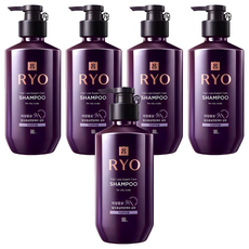 RYO 呂 滋養韌髮洗髮精 油性頭皮適用, 400ml, 5瓶