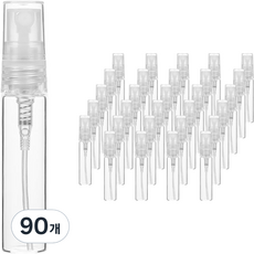 PP캡 스프레이 용기 5ml, 90개, 투명(용기) + 투명(캡)