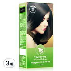 TS 더착한염색 염모제, 7호연한갈색, 3개 7호 연한갈색, 3개