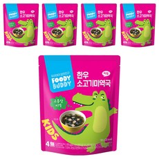 孩童韓牛料理調理包, 180g, 5包, 牛肉海帶湯