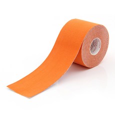 rishon 運動肌肉貼布 棉布基材 寬2.5cm x長500cm 橘色 運動防護, 1入