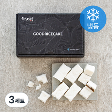 착한떡 꿀백설기 45g x 10개입 + 우유백설기 45g x 10개입 (냉동), 3세트, 900g