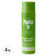 플란투어39 파이토 카페인 샴푸, 4개, 250ml