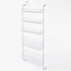 Nova Living 5層多功能門後置物架, 白色, 1入