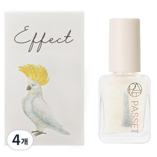 파셋 셀럽 이펙트 네일 쉬머 펄 탑코트, 4개, 7ml, 혼합색상