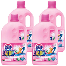 Haiter 新奇 潔豔新型漂白水, 深層淨化 增豔煥新, 沁雅薔薇香, 2.0L, 2L, 4桶