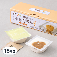 곰곰 국내산 연두부 + 참좋은참깨소스, 18개입