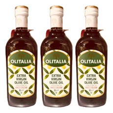 OLITALIA 奧利塔 特級初榨橄欖油，100%義大利原裝進口，第一道初榨，濃郁橄欖果香味，無添加, 1L, 3瓶