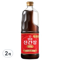 샘표 진간장 골드, 2개, 1.7L