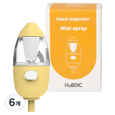 HuBDIC Clean Nose In&Out保濕棉棒, 6個, HNA-1000（黃色噴嘴）