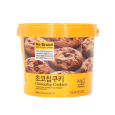 No Brand 巧克力豆風味餅乾, 韓國Emart自有品牌, 香濃酥脆的巧克力口味, 400g, 1罐