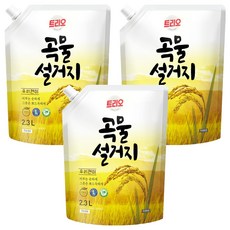 Trio 穀物餐具洗滌韓國糙米餐具洗滌劑, 穀物, 2.3L, 3個