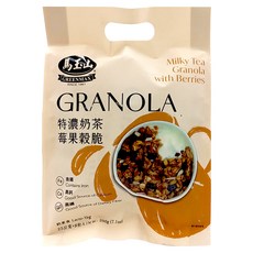 馬玉山 特濃奶茶莓果穀脆, 含鐵, 高鈣, 高纖, 25公克x8包入, 200g, 1袋