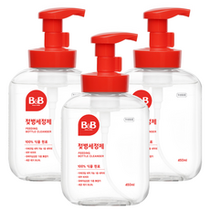 비앤비 거품형 젖병세정제, 450ml, 3개