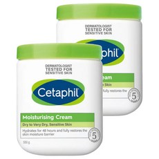 Cetaphil 舒特膚 保濕霜，深層滋潤，快速吸收，舒緩乾燥及敏感肌膚, 550g, 2罐