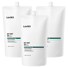 La vikit My Dry 80自助乾洗洗衣精補充包, 3個, 480ml