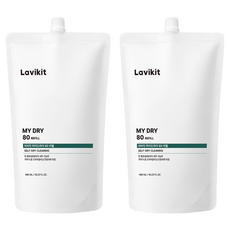 La vikit My Dry 80自助乾洗洗衣精補充包, 2個, 480ml