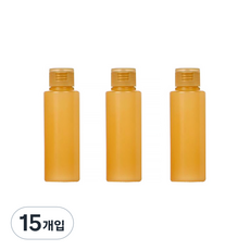 더자카 베이직 똑딱 공병 100ml, 15개입, 살구