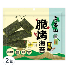 元本山 脆烤海苔 原味, 34g, 2包