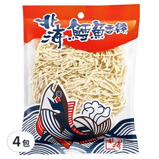 北海 鱈魚香絲, 味道鮮美, 休閒零嘴最佳良伴, 103g, 4包