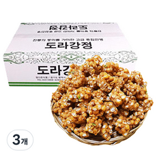 정다운식품 추억의 옛날과자 도라강정, 600g, 3개