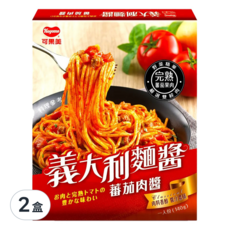 KAGOME 可果美 義大利麵醬 蕃茄肉醬, 真實蕃茄原味, 140g, 2盒
