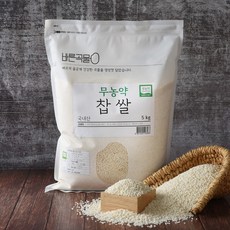바른곡물 국산 무농약 찹쌀, 5kg, 1개