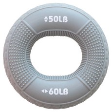 S-sportplus+ 雙力度握力圈 50lb 灰色 健身握力訓練器 提升手部力量, 1個