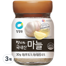 청정원 맛선생 국내산 마늘가루, 30g, 3개