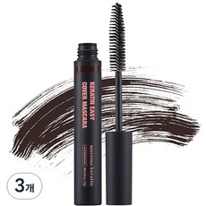 모레모 케라틴 이지 새치 커버 헤어 마스카라 12g, 다크브라운, 3개