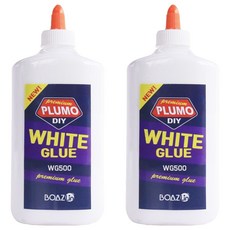 보아스린 글루 슬라임 470ml WG500, 2개, 화이트 화이트, 2개