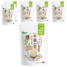 義美生機 台灣牛蒡糙米茶 10包入/袋 無咖啡因 養生茶飲, 10包, 12g, 6袋