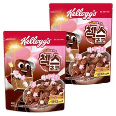 Kellogg'S Chex Choco 五穀巧克力格格脆麥片 棉花糖款, 400g, 2包