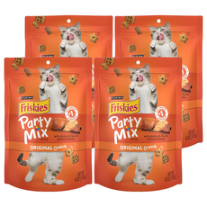 파티믹스 고양이 스낵, 오리지날, 170g, 4개 오리지날(리얼치킨 + 간 + 칠면조 혼합맛), 4개
