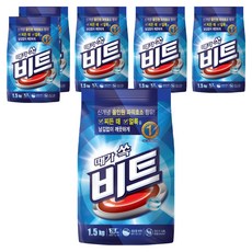 비트 분말세제 일반용 리필, 1.5kg, 6개